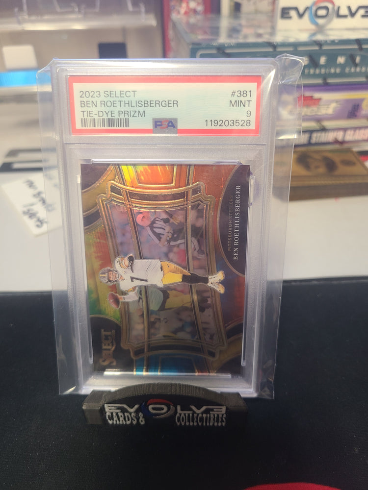 2023 select Ben Roethlisberger tie dye /25 psa 9