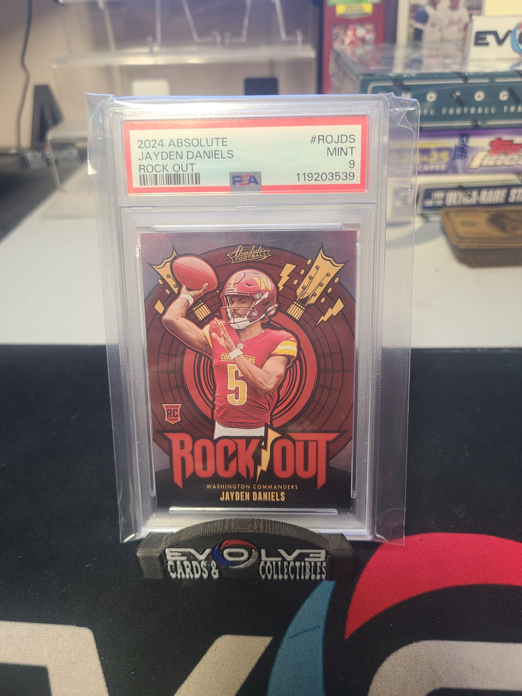 2024 absolute jayden daniels rock out psa 9