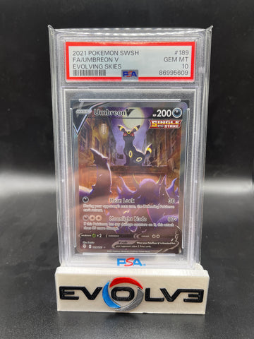 Umbreon V (189/203) [Sword & Shield: Evolving Skies] PSA 10