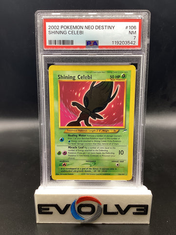 Shining Celebi (106/105) [Pokemon: Neo Destiny] PSA 7