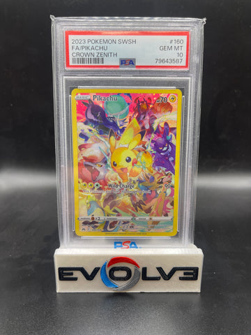 Pikachu (160/159) [Sword & Shield: Crown Zenith] PSA 10