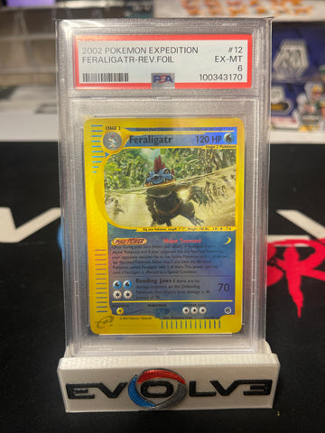 Feraligatr Reverse Holo (012/165) [Pokémon: Expedition] PSA 6