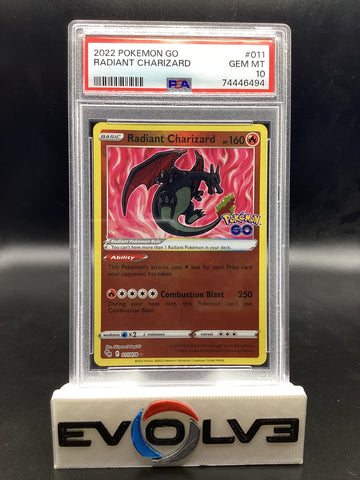 Radiant Charizard (011/078) [Pokemon Sword & Shield: Pokemon Go] PSA 10