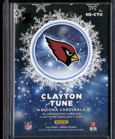 2023 Donruss #HS-CTU Clayton Tune Rookie Holiday Sweater Relics