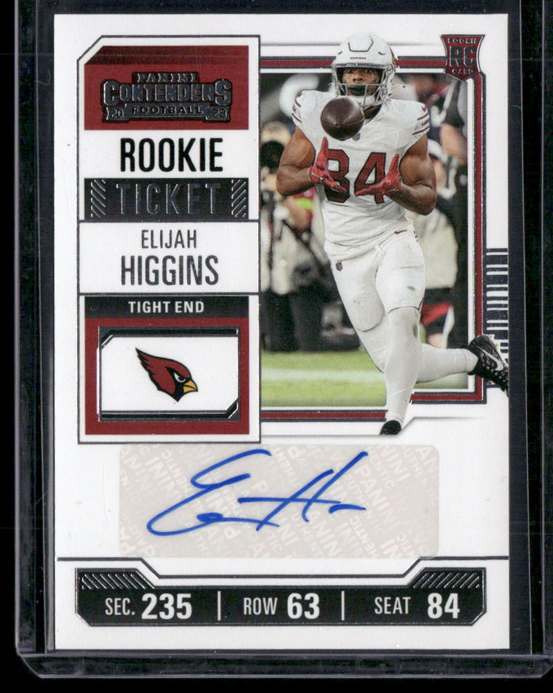 2023 Panini Contenders #286 Elijah Higgins