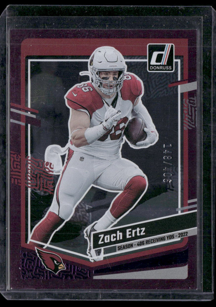 2023 Donruss #6 Zach Ertz Season Stat Line #/406