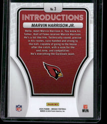 2024 Panini Mosaic #3 Marvin Harrison Jr. Introductions