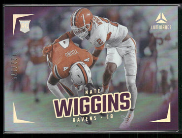 2024 Panini Luminance #199 Nate Wiggins Purple #/175