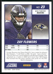 2024 Score #23 Zay Flowers Showcase #/100