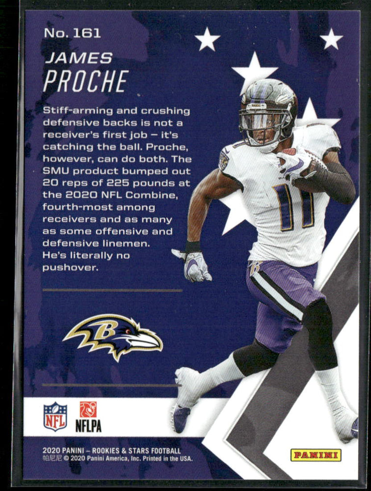 2020 Panini Rookies & Stars #161 James Proche Red & Blue