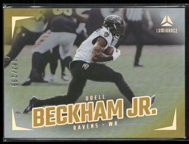 2024 Panini Luminance #77 Odell Beckham Jr. Gold #/299