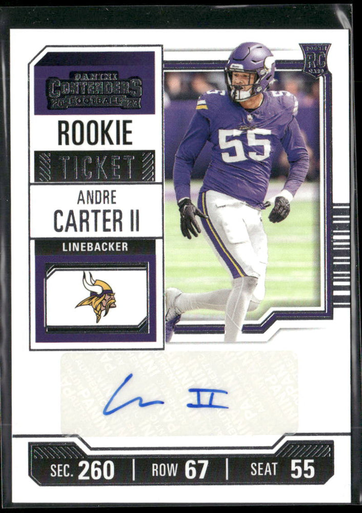 2023 Panini Contenders #170 Andre Carter II