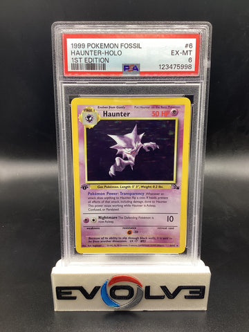 Haunter - 1st Edition (6/62) [Pokemon: Fossil 1st Edition] PSA 6