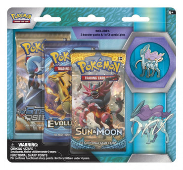 Collector's Pin 3-Pack Blister (Suicune)