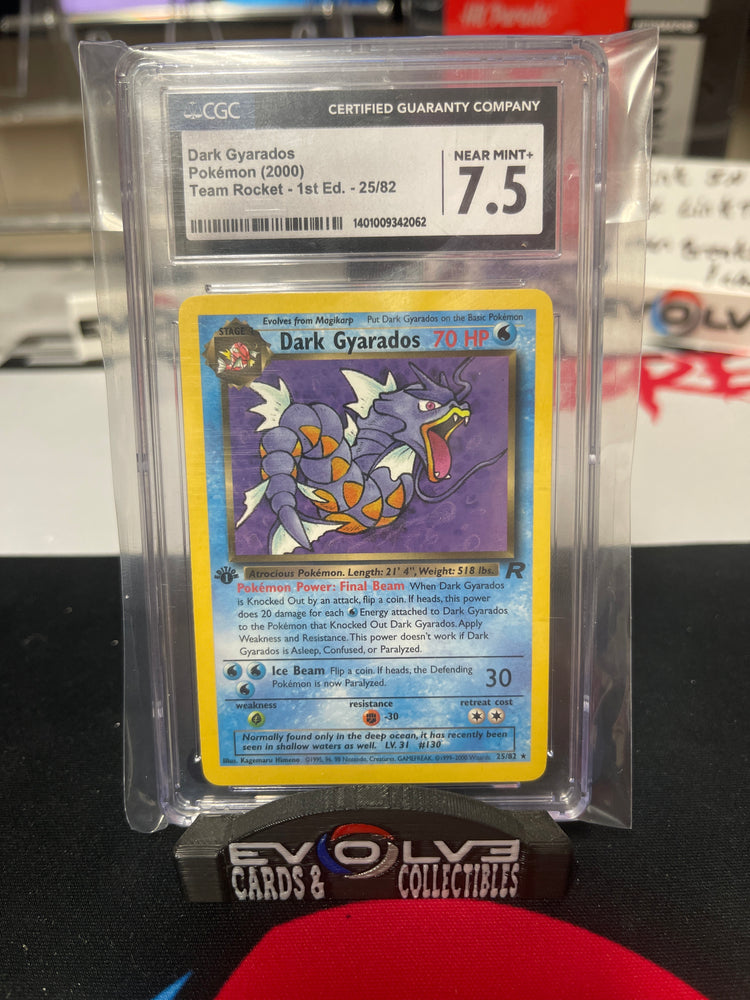 1st Edition Dark Gyarados (25/85) [Pokemon: Team Rocket] CGC 7.5