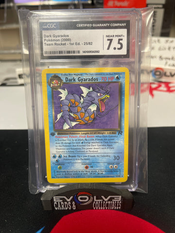 1st Edition Dark Gyarados (25/85) [Pokemon: Team Rocket] CGC 7.5