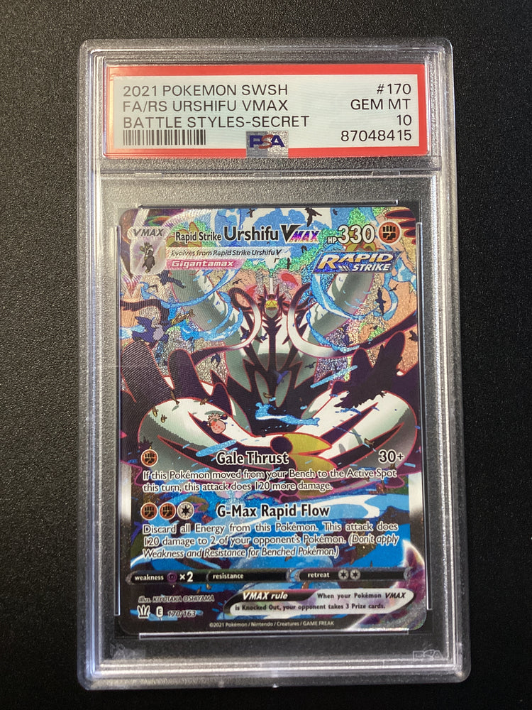 Rapid Strike Urshifu VMAX (170/163) [Pokemon Sword & Shield: Battle Styles] PSA 10