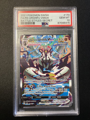 Rapid Strike Urshifu VMAX (170/163) [Pokemon Sword & Shield: Battle Styles] PSA 10