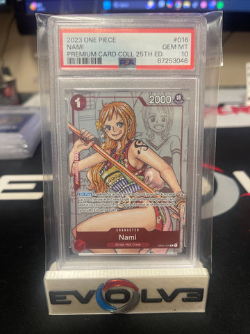 2023 One Piece - Nami Premium Card Collection - PSA 10