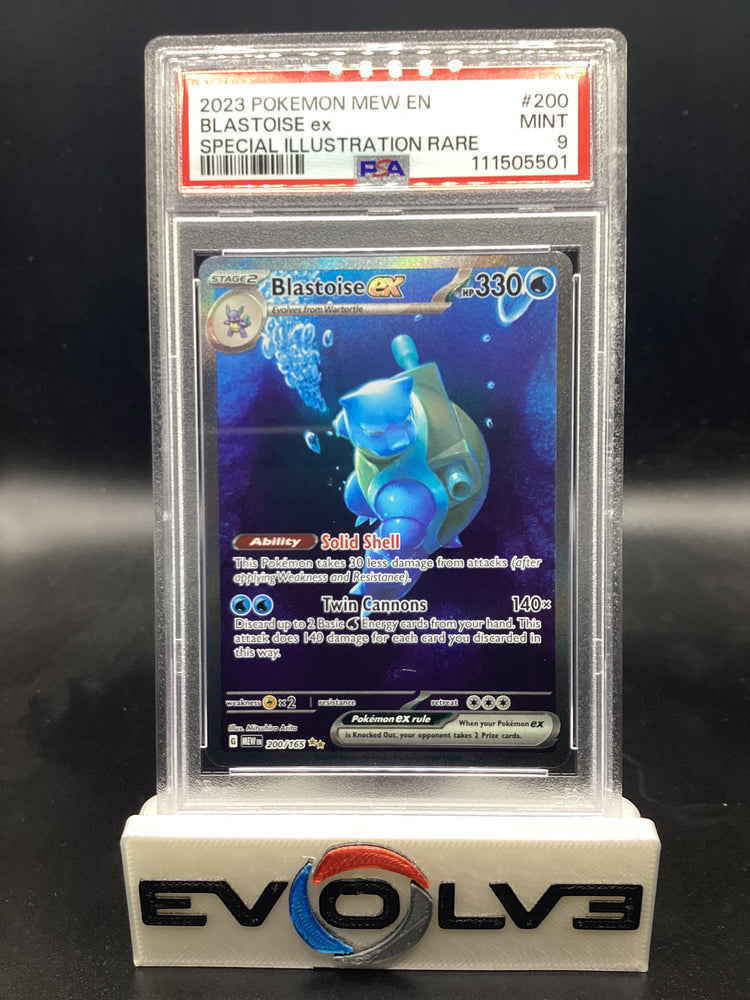 Blastoise ex (200/165) [Pokemon Scarlet & Violet: 151] PSA 9