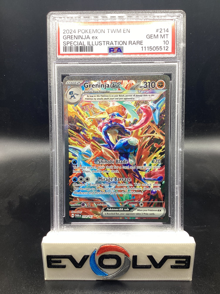 Greninja ex (214/167) [Pokemon Scarlet & Violet: Twilight Masquerade] PSA 10