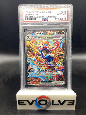 Greninja ex (214/167) [Pokemon Scarlet & Violet: Twilight Masquerade] PSA 10
