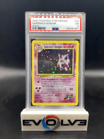 Sabrina's Gengar (14/132) [Pokemon: Gym Heroes] PSA 5
