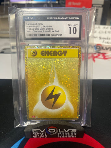 Lightning Energy [Japanese TCG Classic] CGC Gem Mint 10