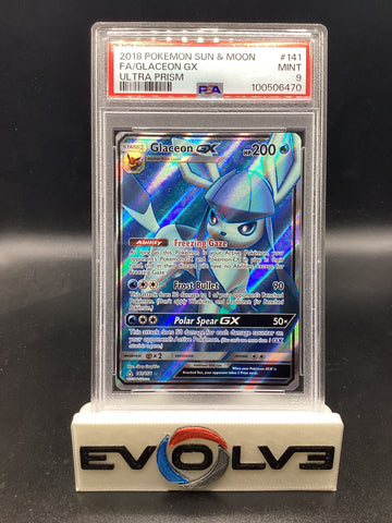 Glaceon GX (141/156) [Pokemon Sun & Moon: Ultra Prism] PSA 9