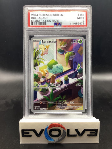 Bulbasaur (143/142) [Pokemon Scarlet & Violet: Stellar Crown] PSA 9
