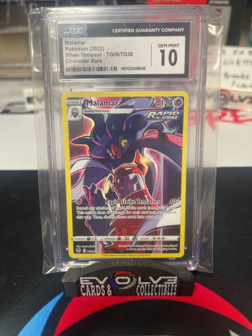 Malamar (TG06/TG30) [Sword & Shield: Silver Tempest] CGC Gem Mint 10