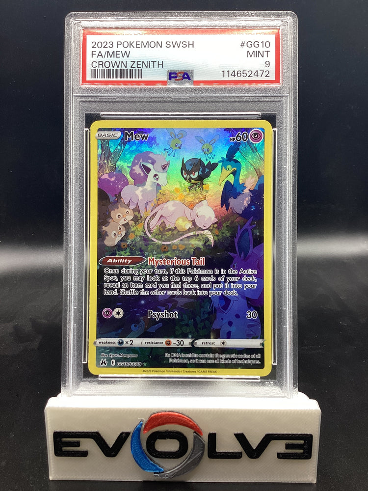 Mew (GG10/GG70) [Pokemon Sword & Shield: Crown Zenith Galarian Gallery] PSA 9