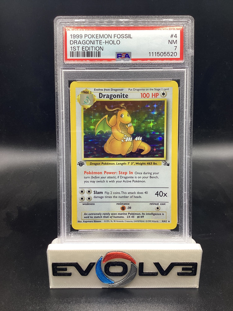 Dragonite - 1st Edition (4/62) [Pokemon: Fossil 1st Edition] PSA 7