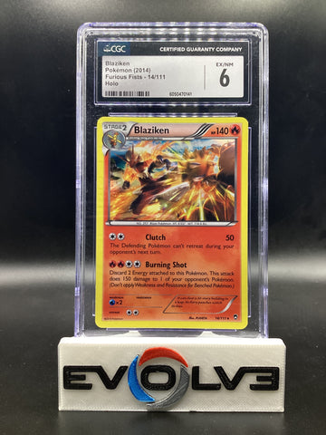 Blaziken (14/111) [Pokemon X & Y: Furious Fists] CGC 6