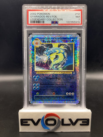Gyarados - Reverse Holofoil (12/110) [Pokemon: Legendary Collection] PSA 7