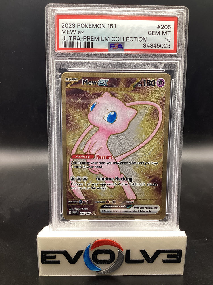 Mew ex - Metal Card (205/165) [Pokemon Scarlet & Violet: 151 Ultra-Premium Collection] PSA 10
