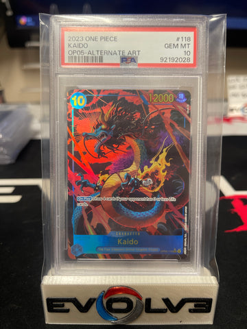 2023 One Piece - Kaido OP05 Alt Art - PSA 10