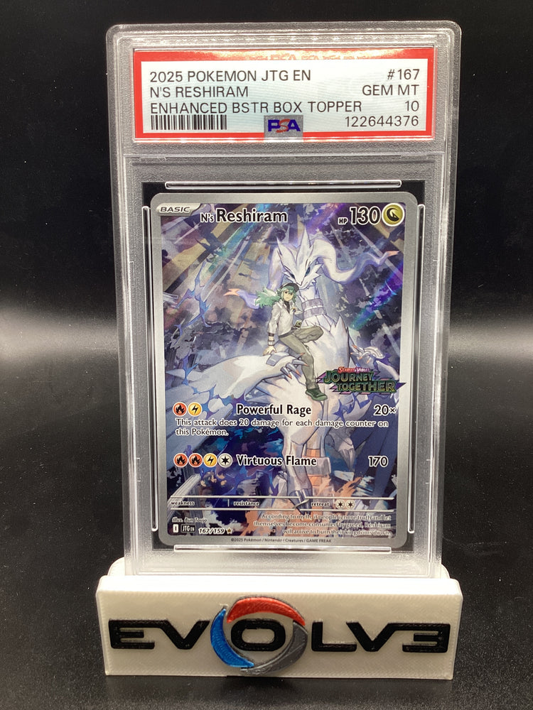 N's Reshiram - Stamped Box Topper (167/159) [Pokemon Scarlet & Violet: Journey Together] PSA 10