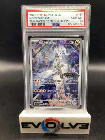 N's Reshiram - Stamped Box Topper (167/159) [Pokemon Scarlet & Violet: Journey Together] PSA 10