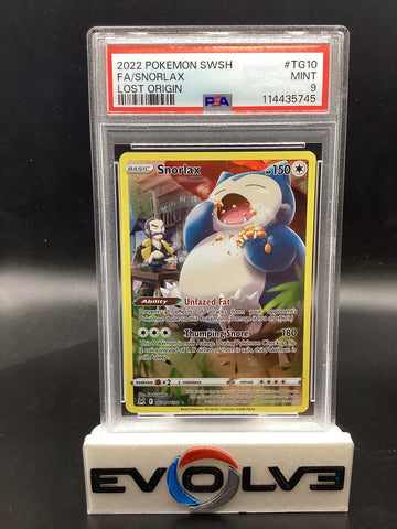 Snorlax (TG10/TG30) [Pokemon Sword & Shield: Lost Origin Trainer Gallery] PSA 9