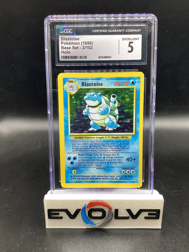 Blastoise (2/102) [Pokemon: Base Set] CGC 5