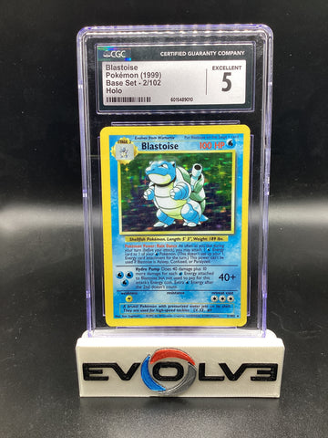 Blastoise (2/102) [Pokemon: Base Set] CGC 5