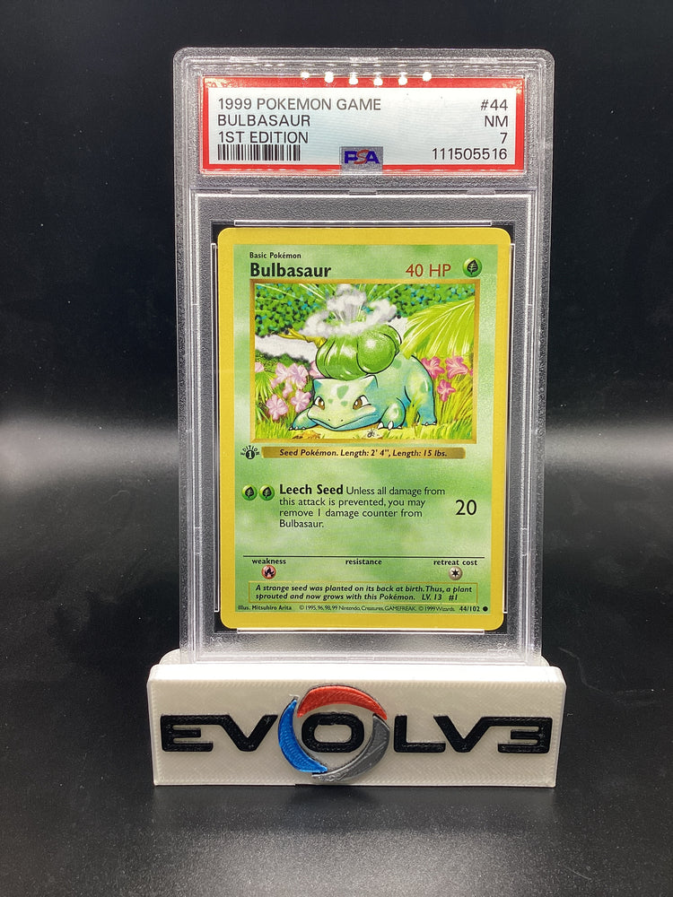 Bulbasaur - 1st Edition Shadowless (44/102) [Pokemon: Base Set Shadowless 1st Edition] PSA 7