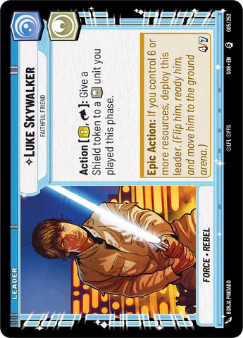 Luke Skywalker - Faithful Friend (005/252) [Spark of Rebellion]