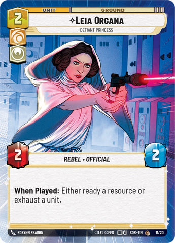 Leia Organa - Defiant Princess (Weekly Play Promo) (11/20) [Spark of Rebellion Promos]