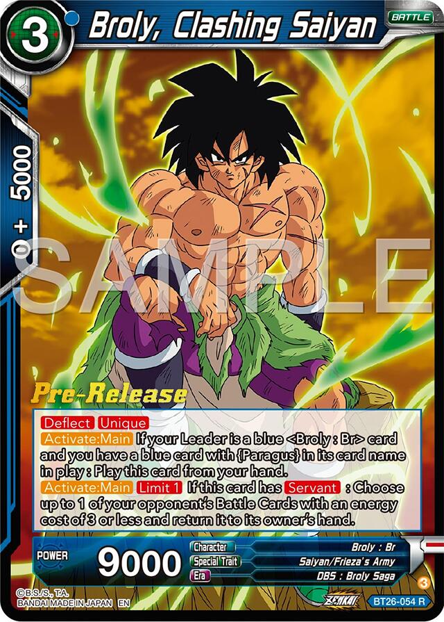 Broly, Clashing Saiyan (BT26-054) [Ultimate Advent Prerelease Promos]