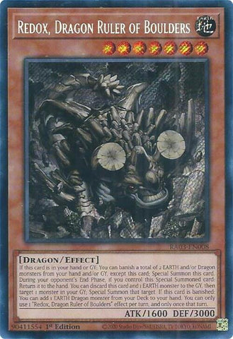 Redox, Dragon Ruler of Boulders (Secret Rare) [RA03-EN008] Secret Rare