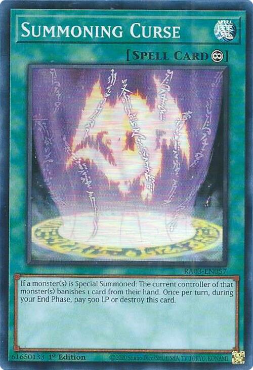 Summoning Curse [RA03-EN057] Super Rare