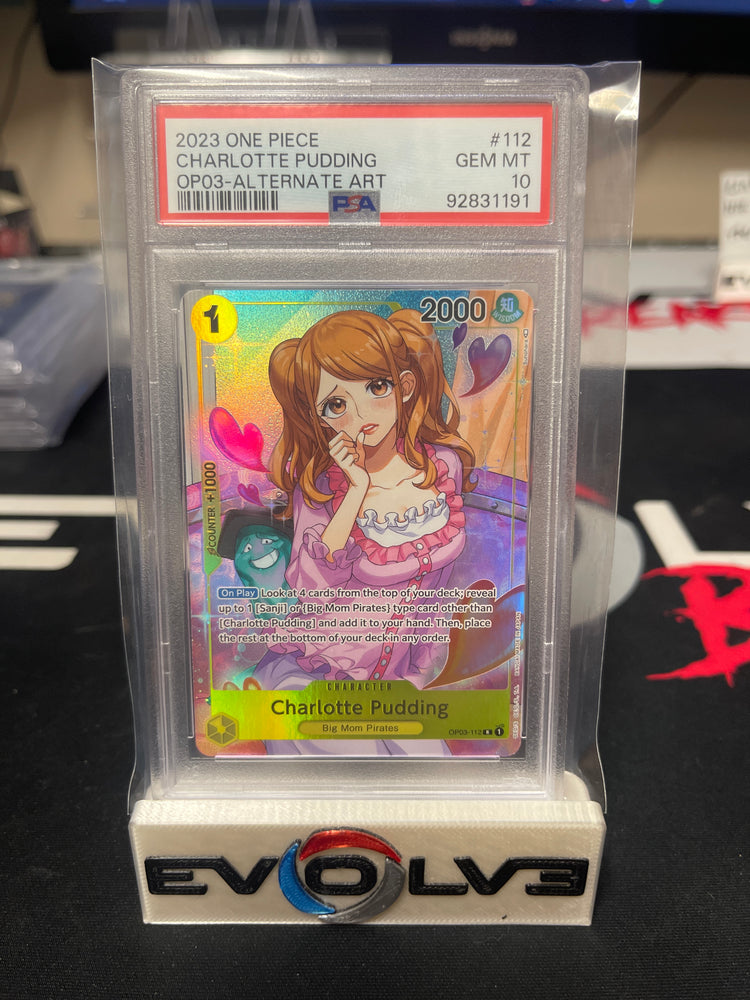 2023 One Piece - Charlotte Pudding OP03 Alt Art - PSA 10