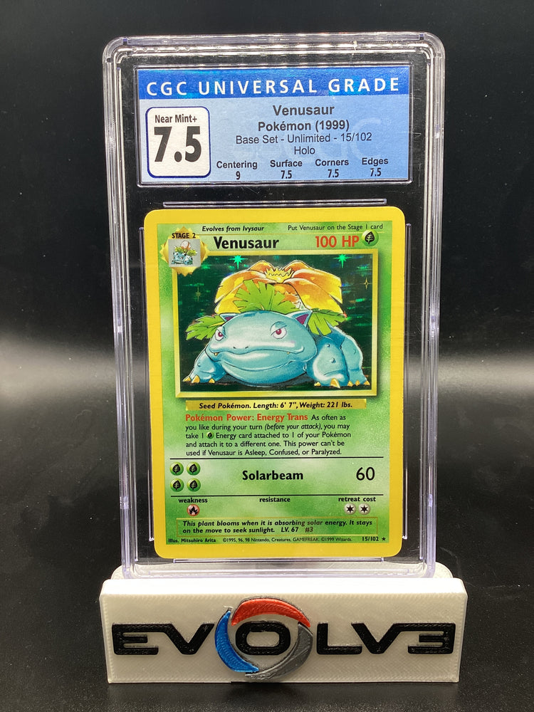 Venusaur (15/102) [Pokemon: Base Set] CGC 7.5